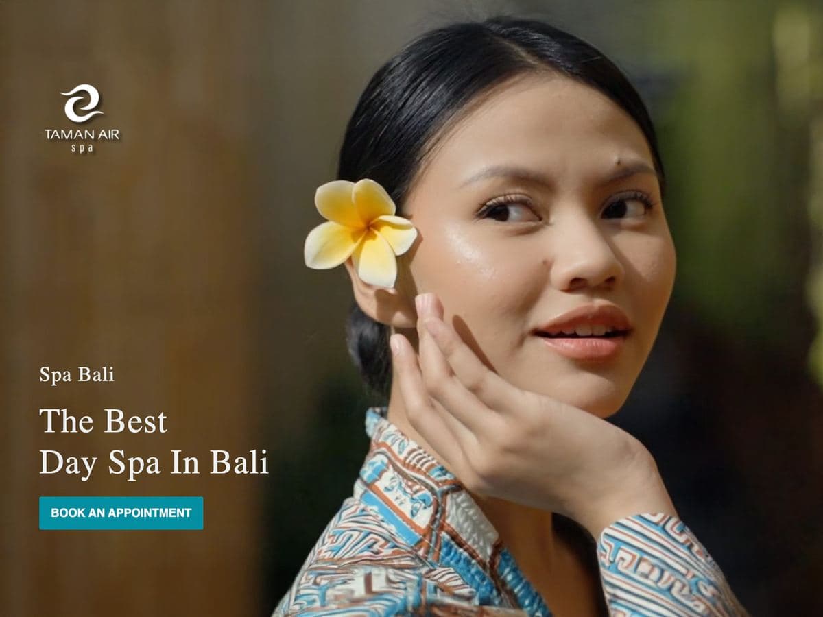 Taman Air Spa homepage: the best day spa in Bali, over the villa spa pavilions